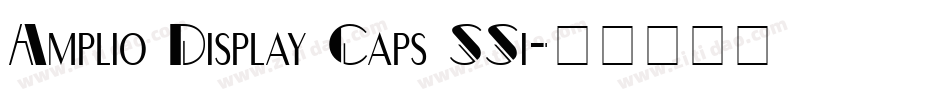 Amplio Display Caps SSi字体转换